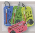 Neon Therm-O-Compass w/Zipper Pull/Key Ring
